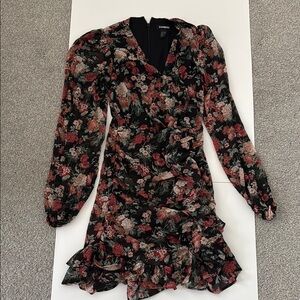 Floral Black Dress by Express